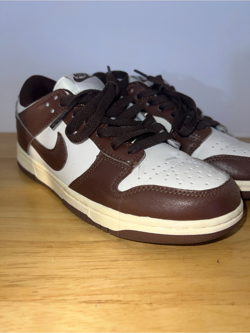 Nike  Low Top Sneakers in Brown and White